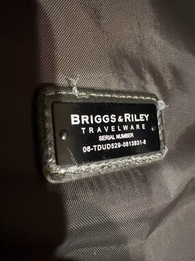 Briggs & Riley Baseline Carry-On Luggage Olive 2-Wheel Travel Suitcase 30”